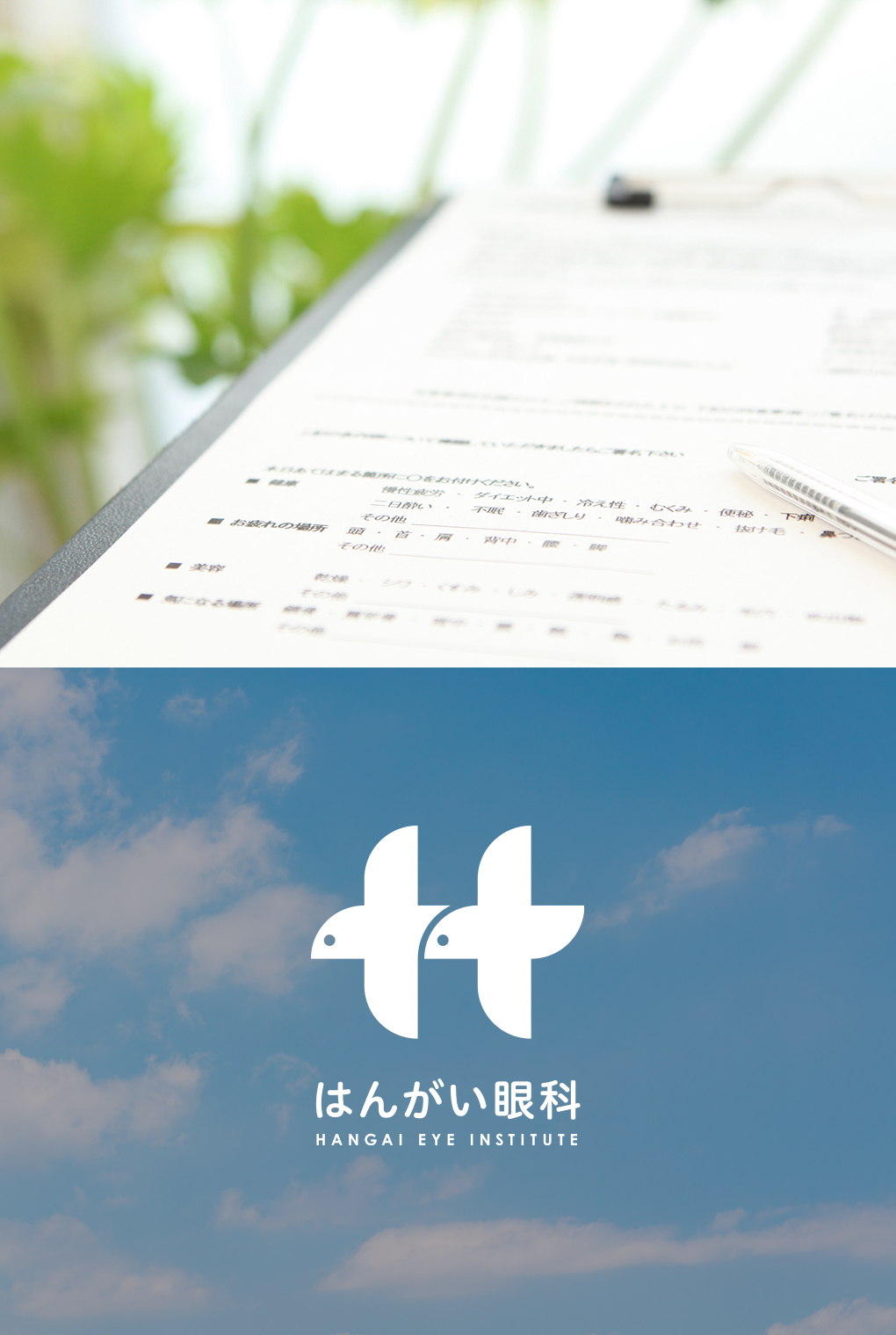 
                        はんがい眼科　ブランディングツール                        