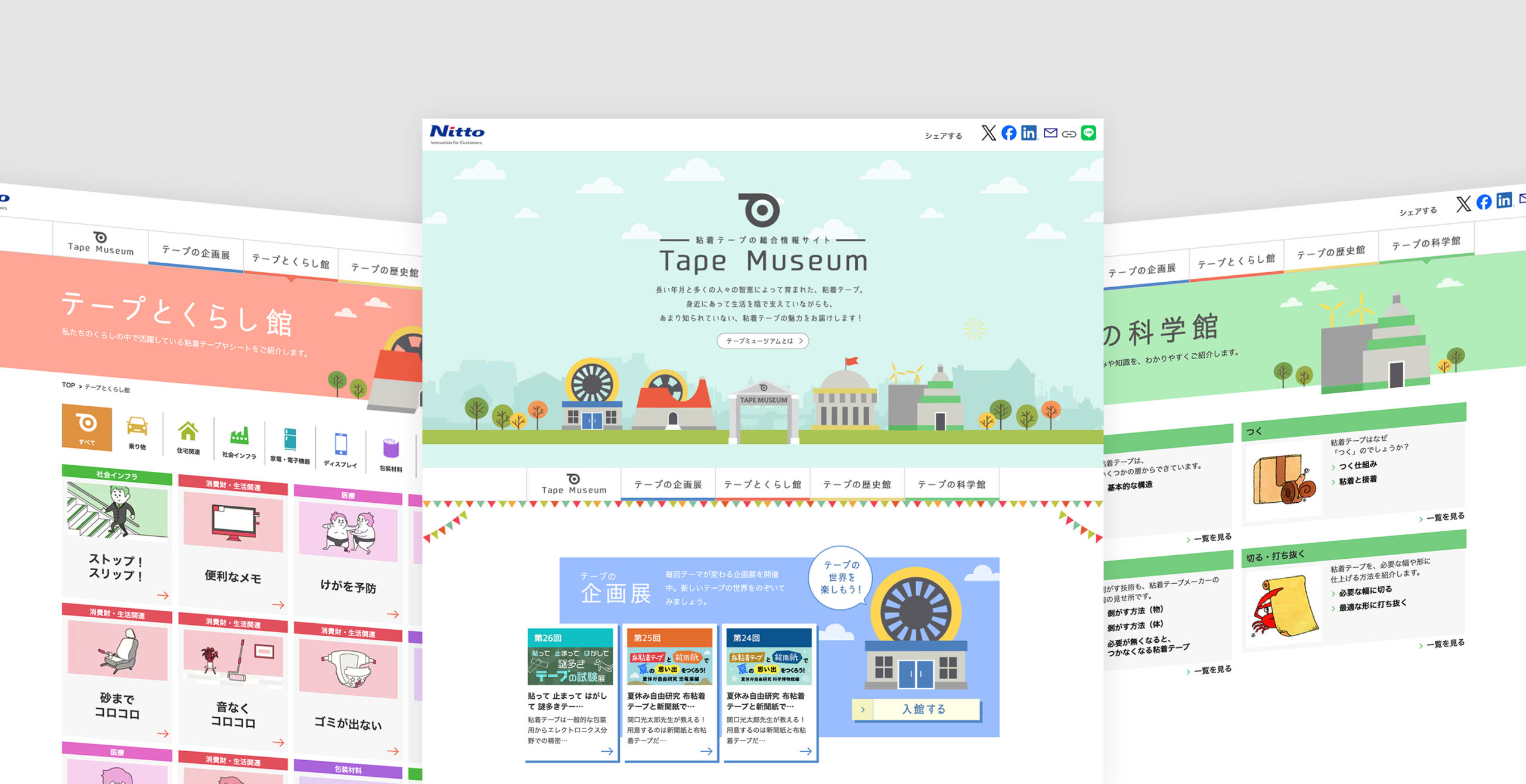 日東電工株式会社「テープミュージアム」サイト