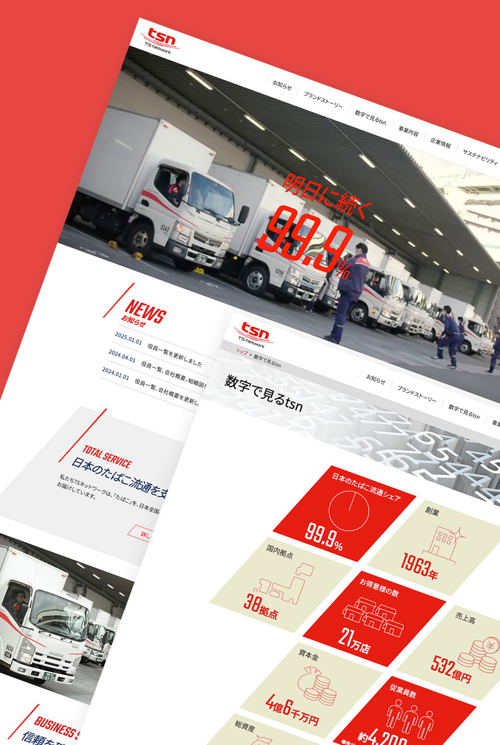 
                        TSネットワーク株式会社 コーポレートサイト                        