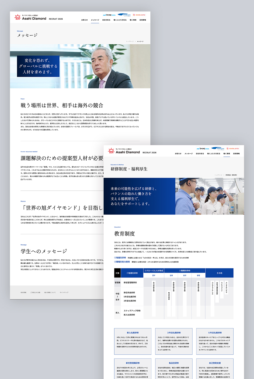 
                        旭ダイヤモンド工業株式会社 採用サイト                        