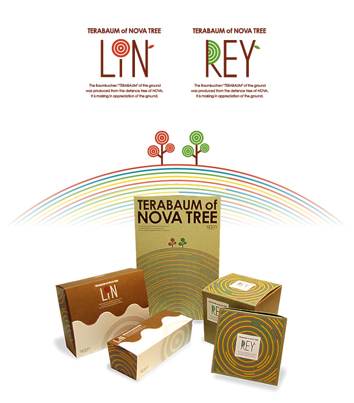 バウムクーヘンパッケージ「REY」「LIN」